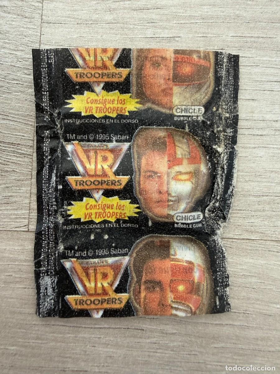 Coleccionismo Cromos antiguos: Envoltorio chicle VR TRoopers - espa&ntilde;ol