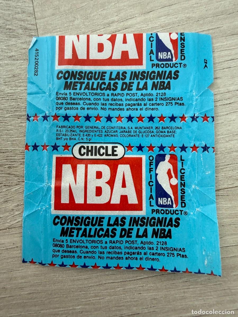 Coleccionismo Cromos antiguos: Envoltorio chicle NBA - General de Confiter&iacute;a