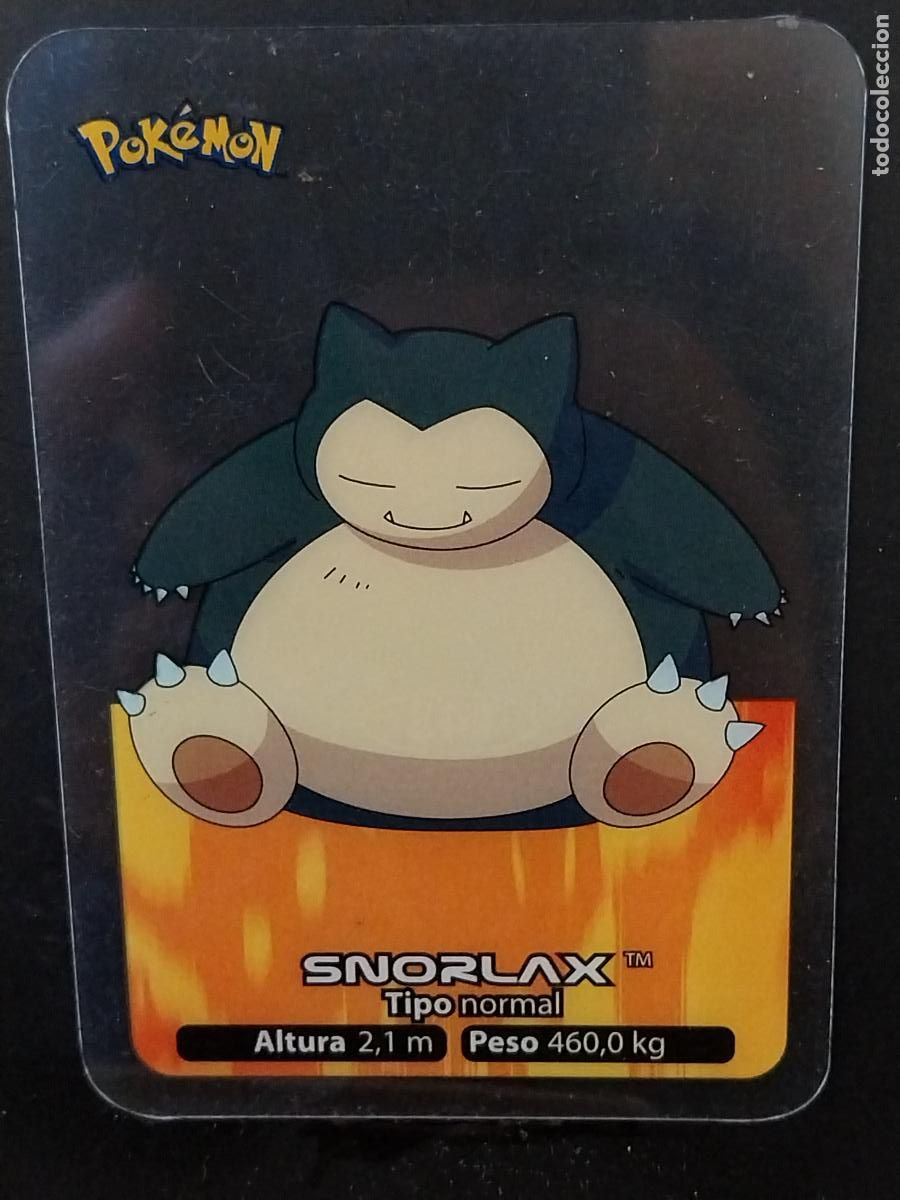 Coleccionismo Cromos antiguos: POKEMON LAMINCARDS EDIBAS MC CROMO 143 SNORLAX A&Ntilde;O 2005 JUGADA ORIGINAL