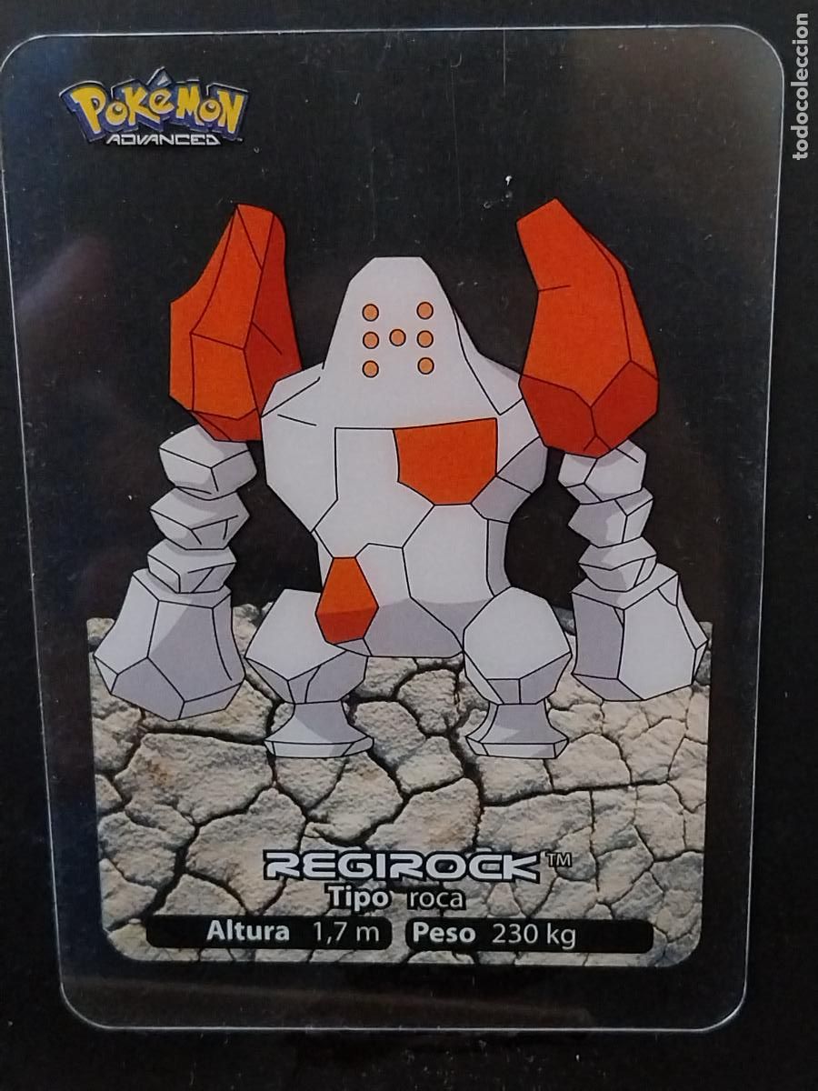 Coleccionismo Cromos antiguos: POKEMON LAMINCARDS EDIBAS MC CROMO 141 REGIROCK A&Ntilde;O 2005 JUGADA ORIGINAL