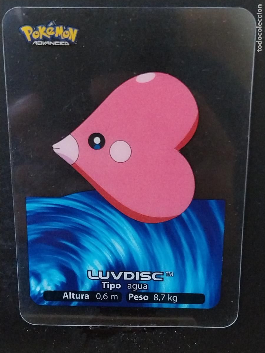 Coleccionismo Cromos antiguos: POKEMON LAMINCARDS EDIBAS MC CROMO 134 LUVDISC A&Ntilde;O 2005 JUGADA ORIGINAL
