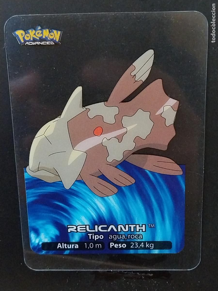 Coleccionismo Cromos antiguos: POKEMON LAMINCARDS EDIBAS MC CROMO 133 RELICANTH A&Ntilde;O 2005 JUGADA ORIGINAL