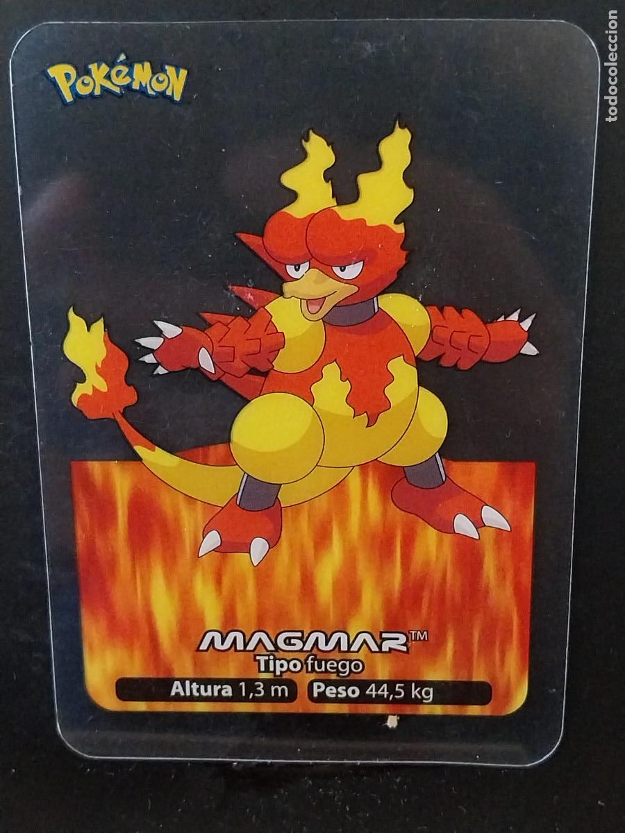 Coleccionismo Cromos antiguos: POKEMON LAMINCARDS EDIBAS MC CROMO 126 MAGMAR A&Ntilde;O 2005 JUGADA ORIGINAL