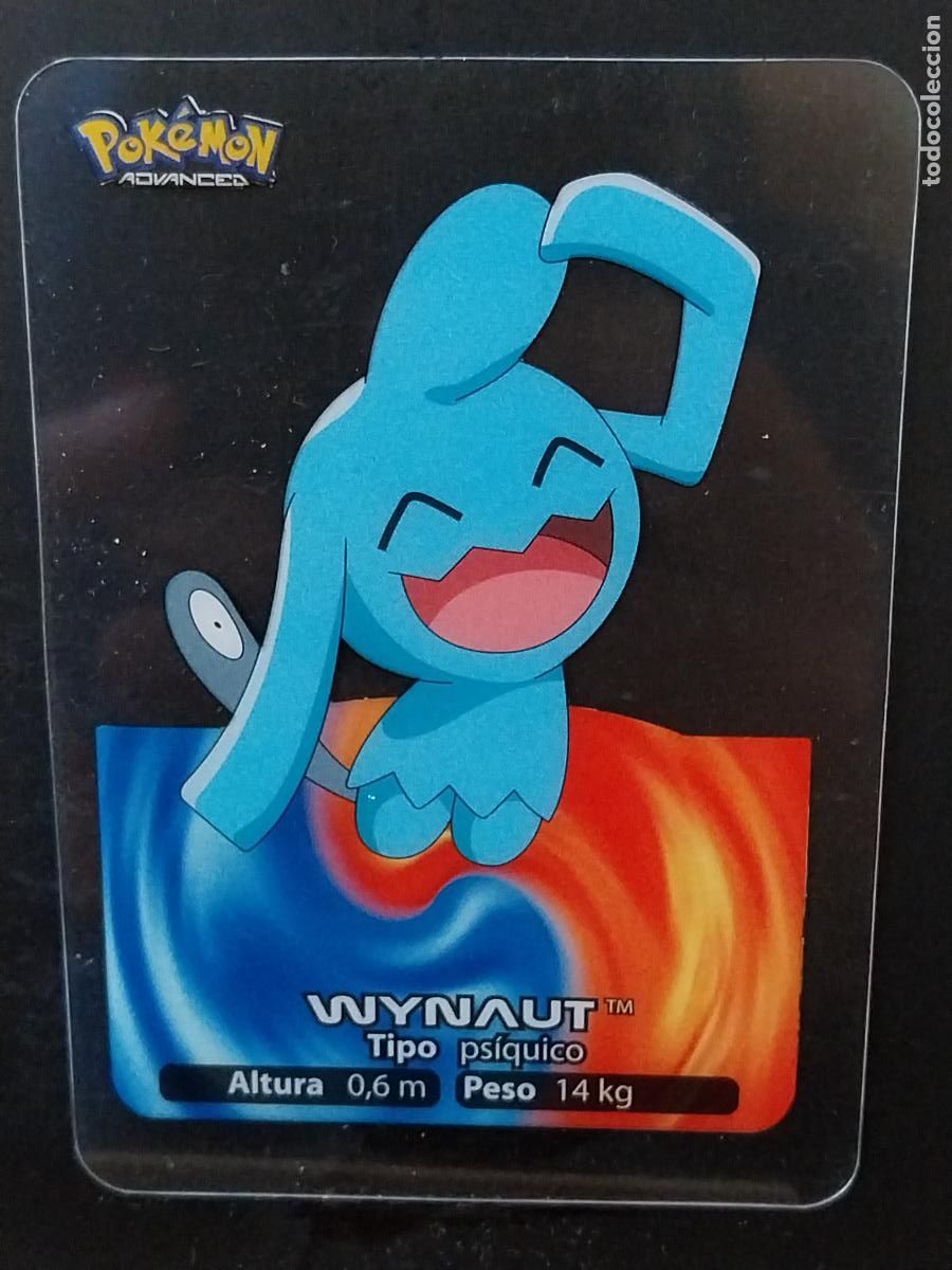 Coleccionismo Cromos antiguos: POKEMON LAMINCARDS EDIBAS MC CROMO 124 WYNAUT A&Ntilde;O 2005 JUGADA ORIGINAL