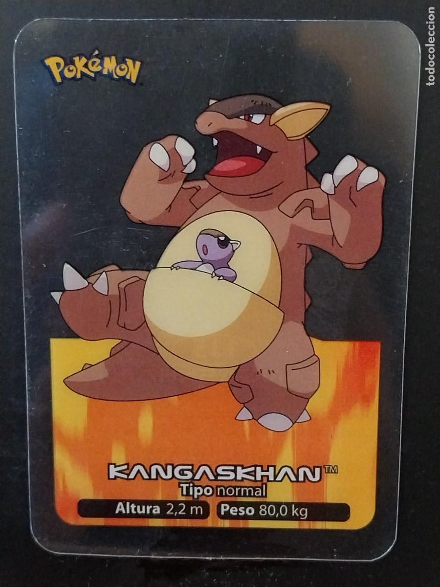 Coleccionismo Cromos antiguos: POKEMON LAMINCARDS EDIBAS MC CROMO 115 KANGASKHAN A&Ntilde;O 2005 JUGADA ORIGINAL