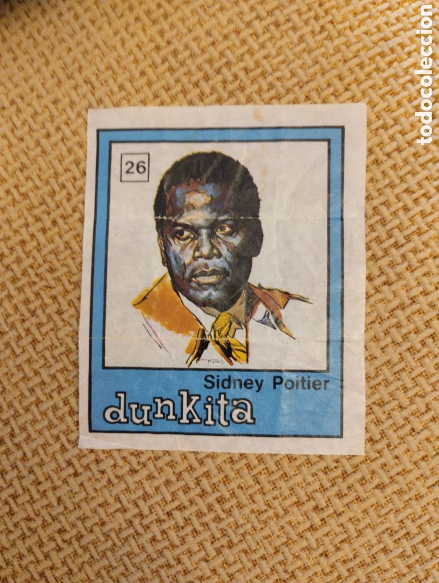 Colecionismo Cromos antigos: Cromo Dunkita Sidney Poiter