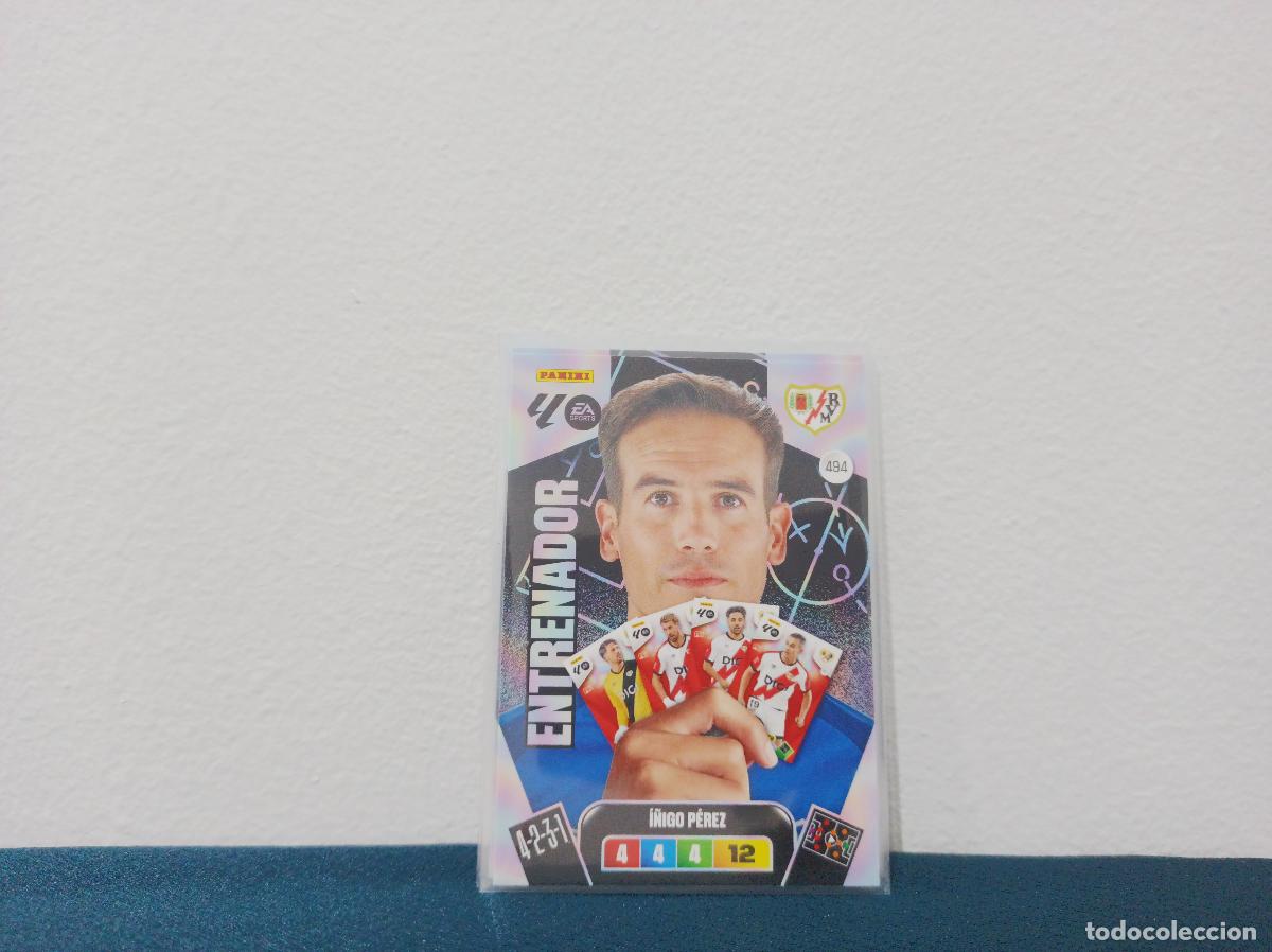 Coleccionismo Cromos antiguos: 494 I&Ntilde;IGO P&Eacute;REZ ENTRENADOR RAYO VALLECANO PANINI ADRENALYN XL 25 26