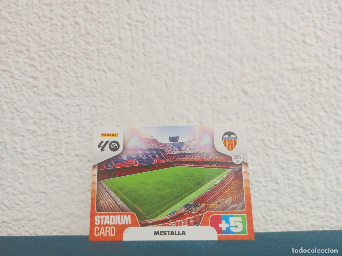 Coleccionismo Cromos antiguos: 325 BIS MESTALLA ESTADIUM CARD VALENCIA CF PANINI ADRENALYN XL 25 26