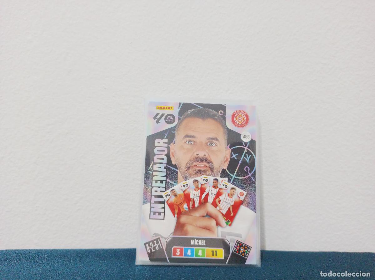 Coleccionismo Cromos antiguos: 488 MICHEL ENTRENADOR GIRONA FC PANINI ADRENALYN XL 25 26