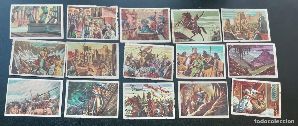 Coleccionismo Cromos antiguos: Lote de 15 cromos las Cruzadas Ruiz Romero