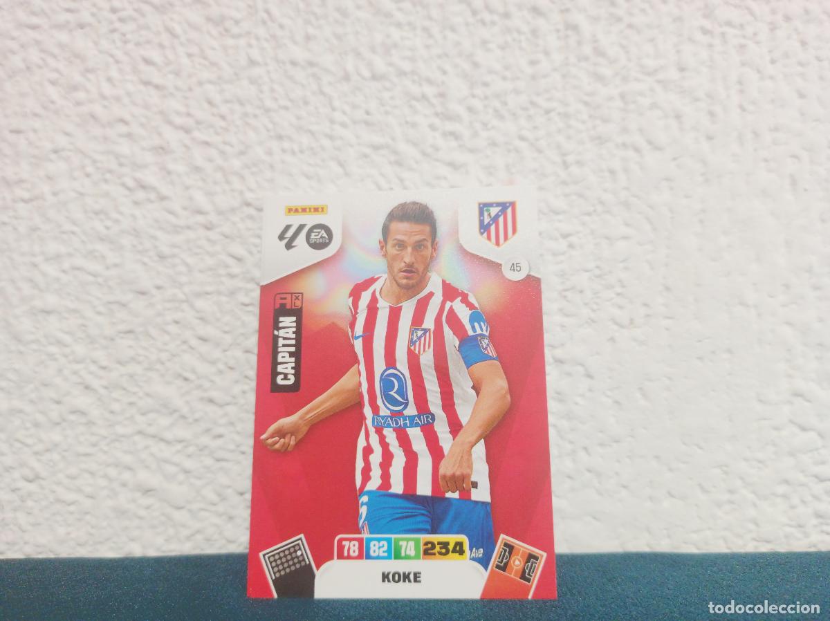 Coleccionismo Cromos antiguos: 45 KOKE BASE ATLETICO DE MADRID PANINI ADRENALYN 25 26