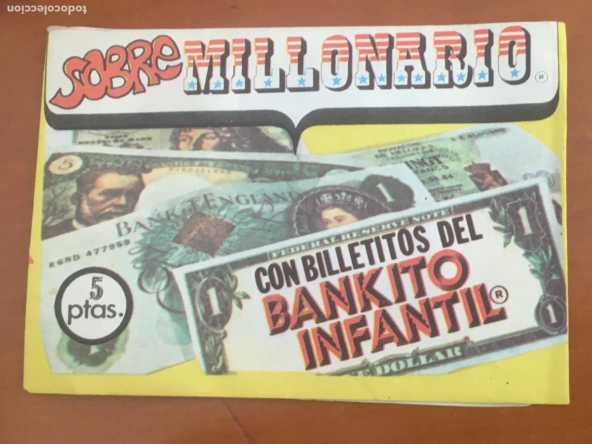 Coleccionismo Cromos antiguos: sobre millonario sobre cromos sin abrir cerrado