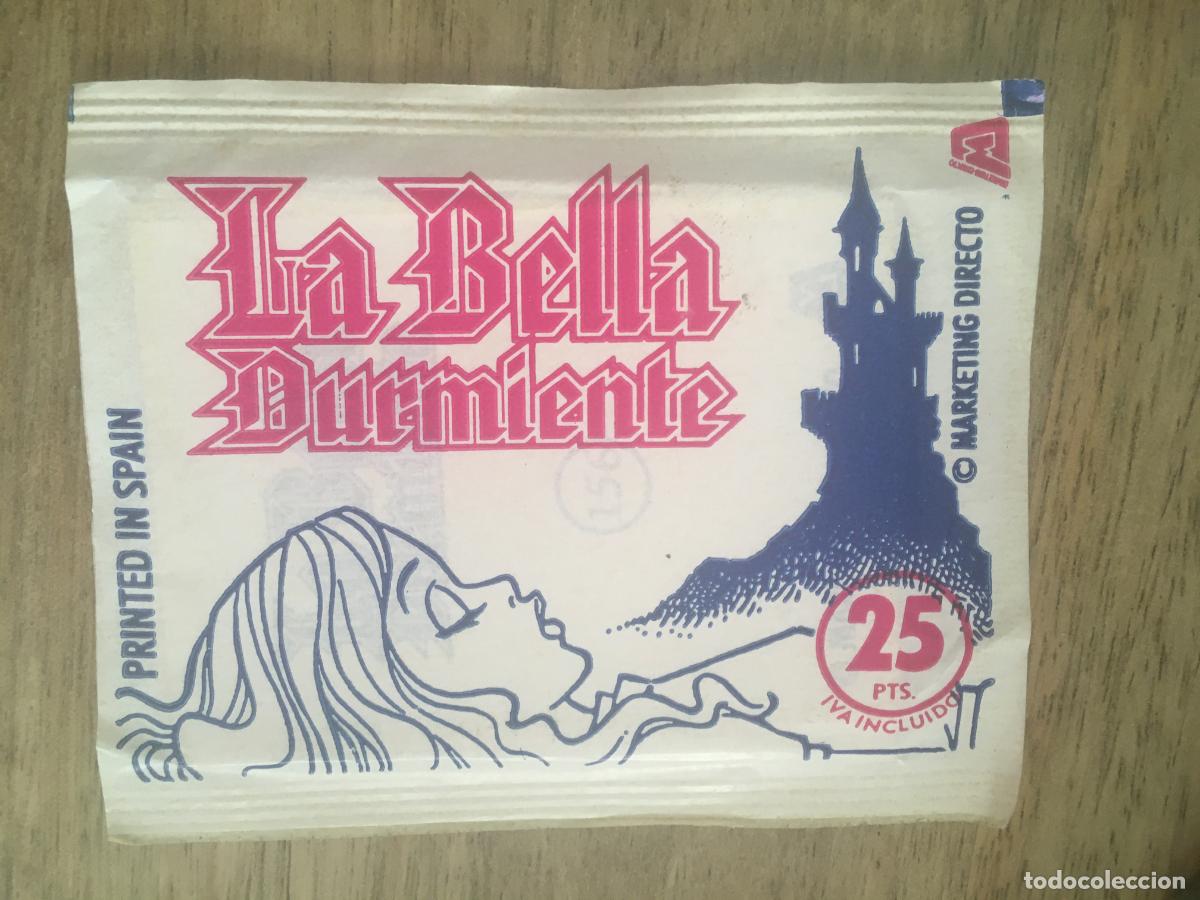 Coleccionismo Cromos antiguos: la bella durmiente sobre cromos sin abrir cerrado