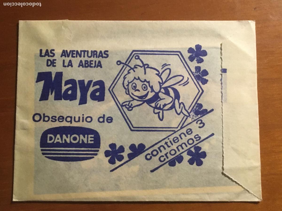 Coleccionismo Cromos antiguos: la abeja maya danone sobre de cromos sin abrir cerrado