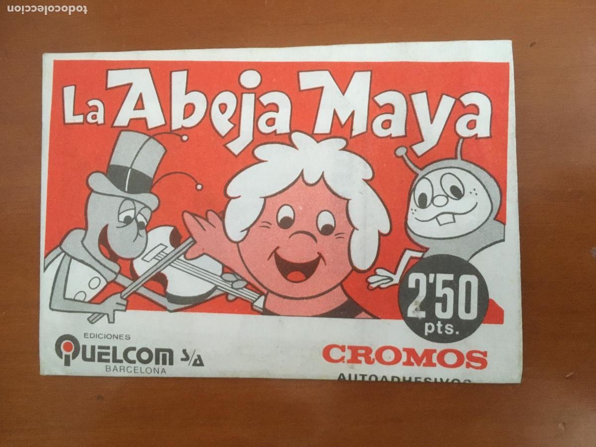 Coleccionismo Cromos antiguos: la abeja maya quelcom sobre de cromos sin abrir cerrado
