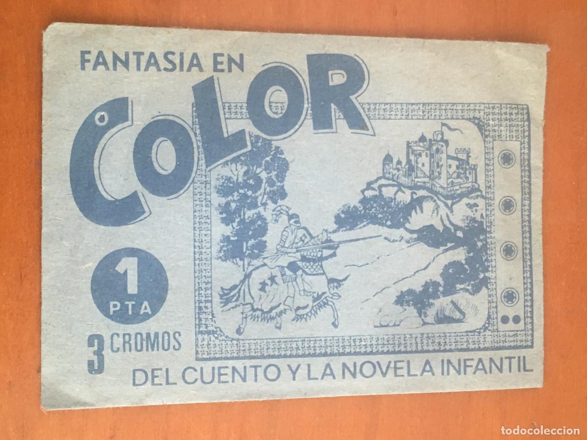 Coleccionismo Cromos antiguos: fantasia en color sobre cromos sin abrir cerrado