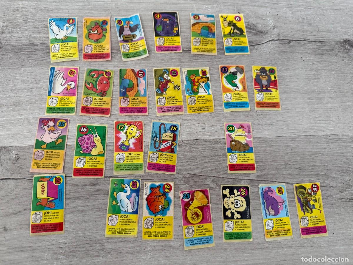 Coleccionismo Cromos antiguos: 25 cromos El gran chicle del juego de la oca - distintos