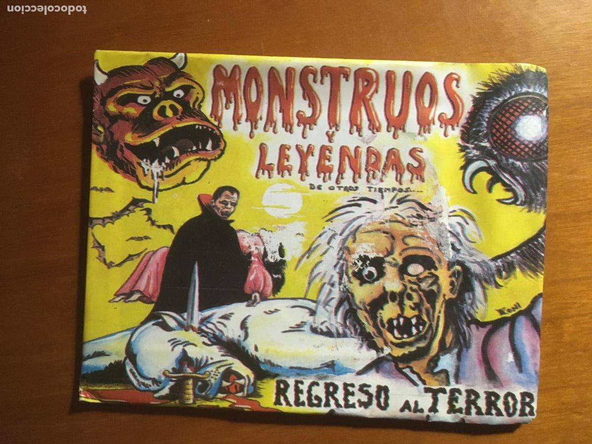 Coleccionismo Cromos antiguos: monstruos y leyendas sobre de cromos sin abrir cerrado