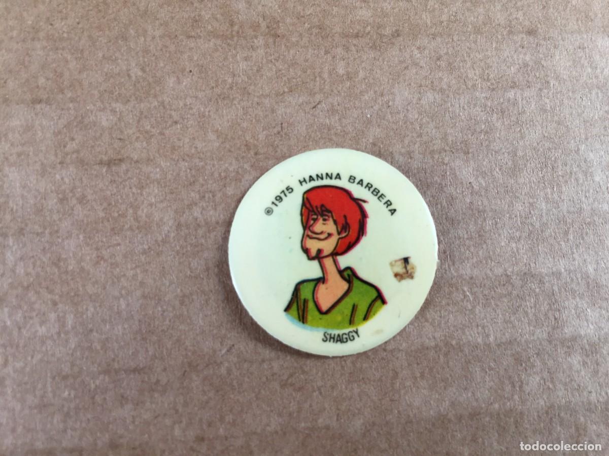 Coleccionismo Cromos antiguos: VIAJA A HOLLYWOOD CON PEPSI Y MIRINDA CROMO CHAPA 1975 HANNA BARBERA AUTOS LOCOS - SHAGGY