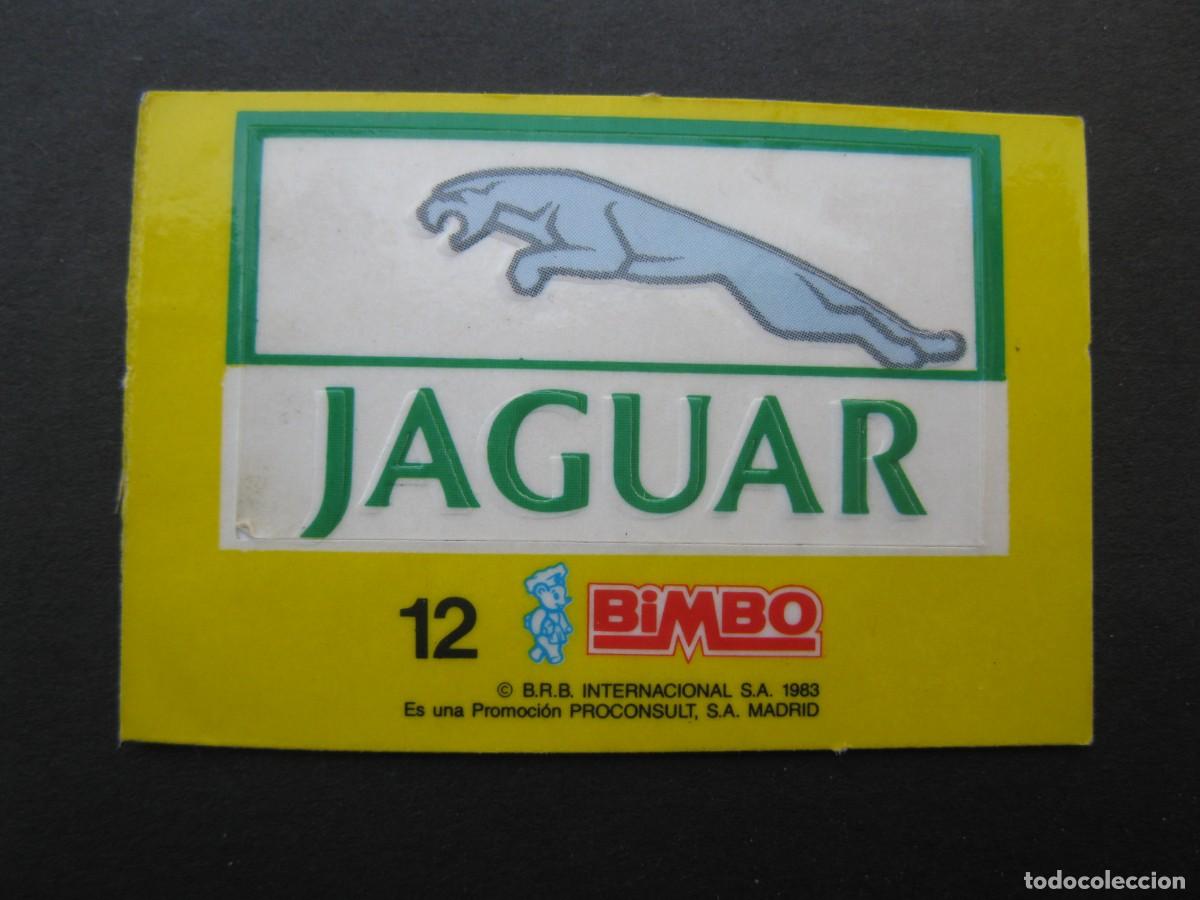 Coleccionismo Cromos antiguos: MARCAS DE COCHES - CROMO N&ordm; 12 - JAGUAR - BIMBO - NUNCA PEGADO.