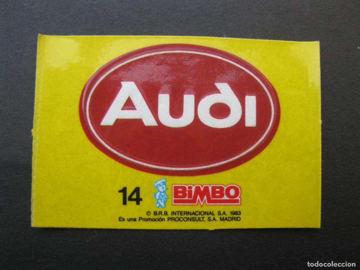 Coleccionismo Cromos antiguos: MARCAS DE COCHES - CROMO N&ordm; 14 - AUDI - BIMBO - NUNCA PEGADO.