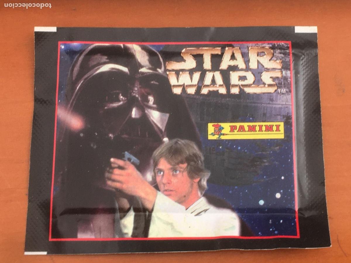 Coleccionismo Cromos antiguos: star wars la guerra de las galaxias panini sobre de cromos sin abrir cerrado