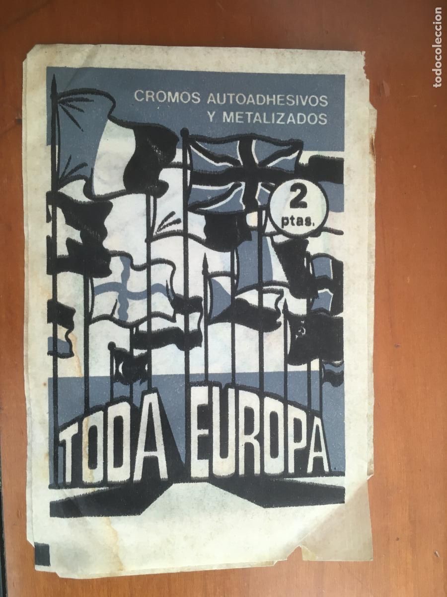 Coleccionismo Cromos antiguos: toda europa sobre cromos sin abrir cerrado