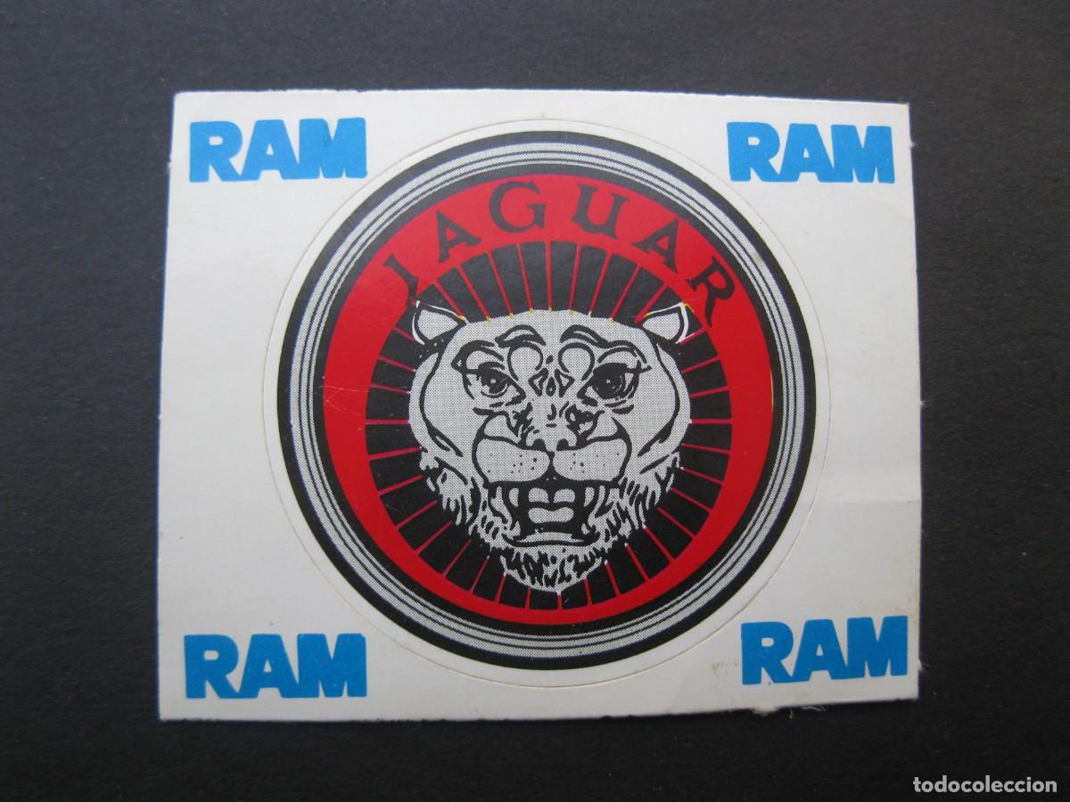 Coleccionismo Cromos antiguos: CROMO - MARCAS DE COCHES - JAGUAR - RAM - NUNCA PEGADO.