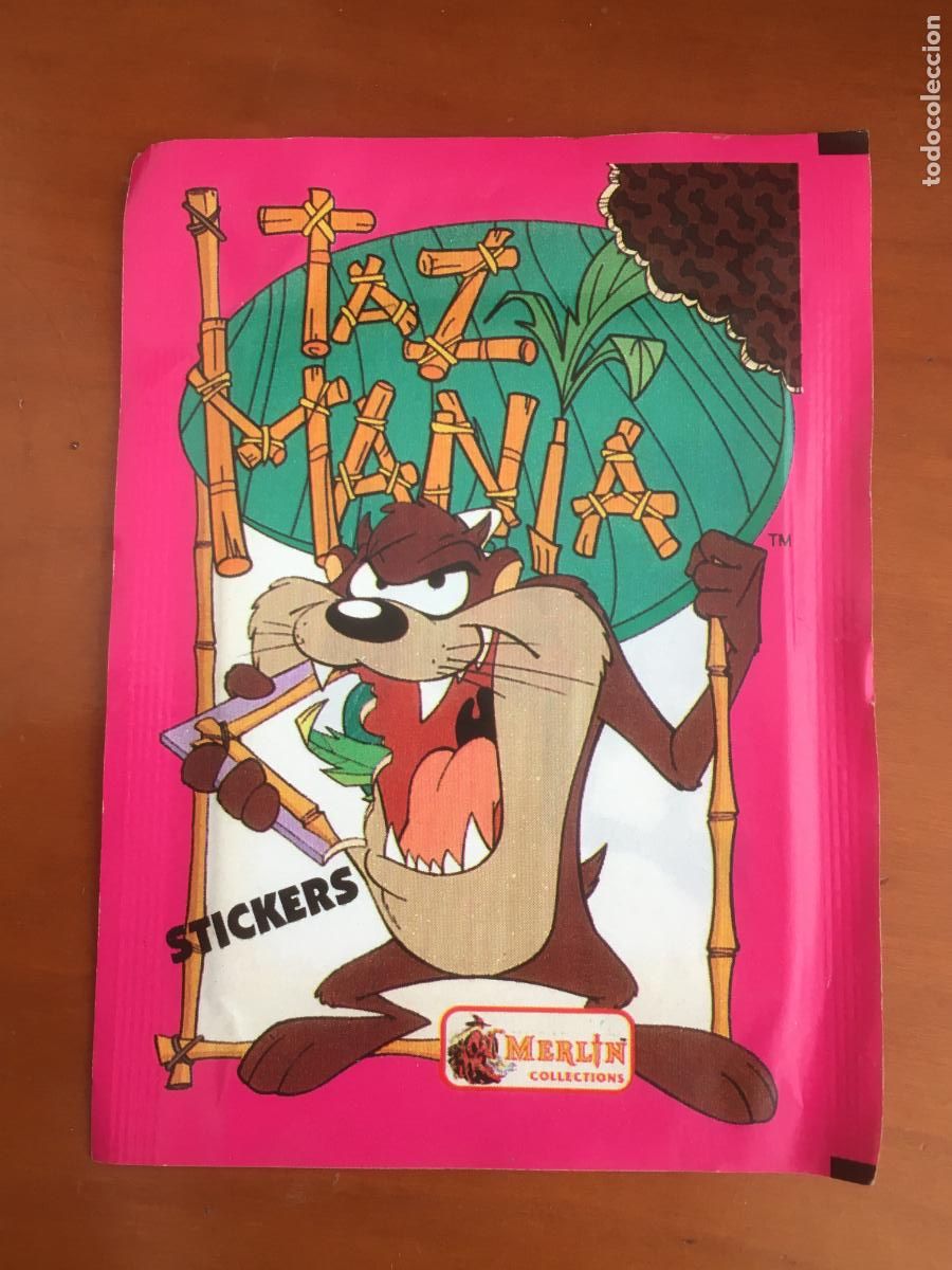 Coleccionismo Cromos antiguos: tazmania sobre cromos sin abrir cerrado