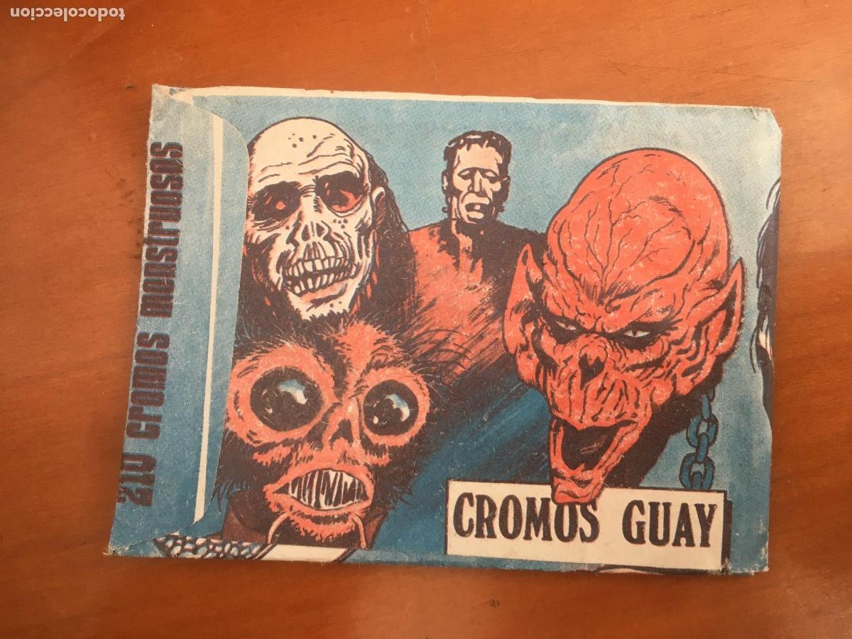 Coleccionismo cromos antiguos: monstruos sobre de cromos sin abrir cerrado - Foto 2