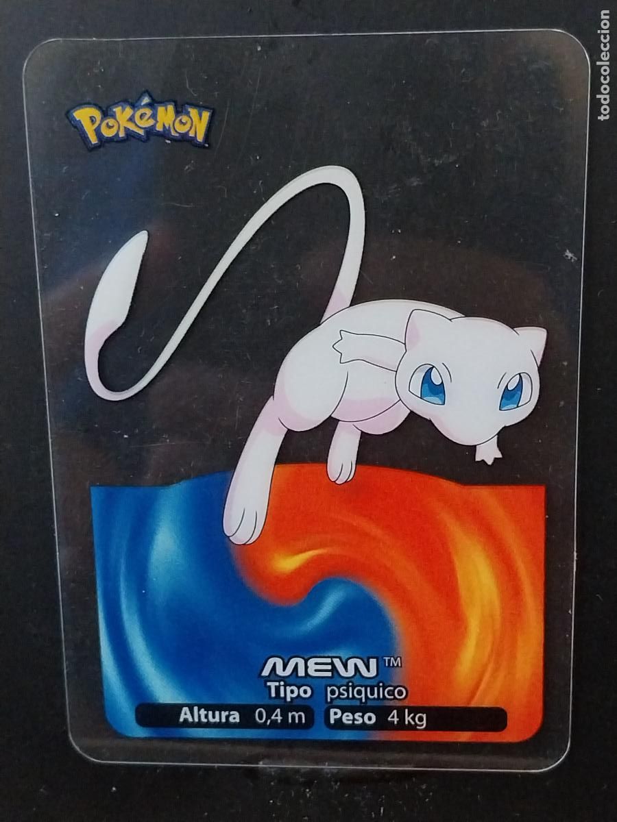 Coleccionismo Cromos antiguos: POKEMON LAMINCARDS EDIBAS MC CROMO 101 MEW A&Ntilde;O 2006 JUGADA ORIGINAL