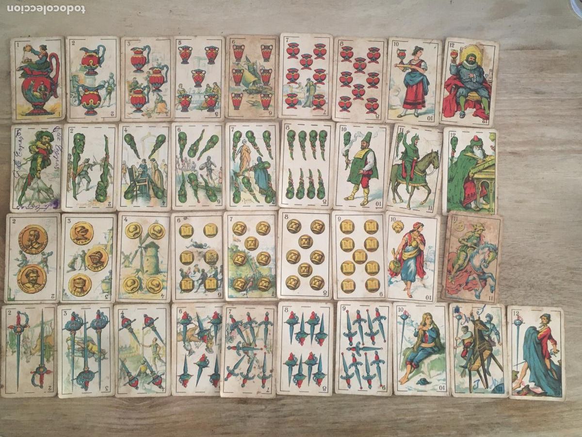 Coleccionismo Cromos antiguos: don quijote chocolates eduardo pi lote 37 cromos cartas baraja original