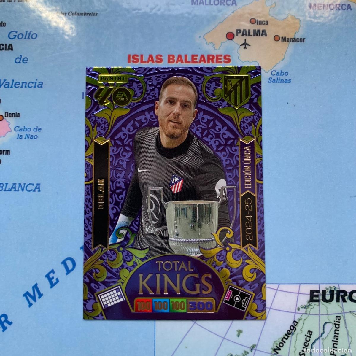 Coleccionismo Cromos antiguos: Oblak Total Kings Edici&oacute;n Unica del Atl&eacute;tico de Madrid cromo adrenalyn XL 25-26 2025-2026