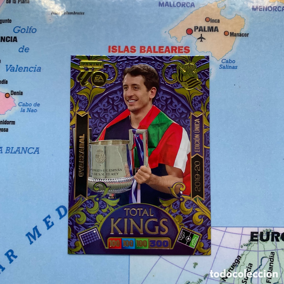 Coleccionismo Cromos antiguos: Oyarzabal Total Kings Edici&oacute;n Unica de la Real Sociedad cromo adrenalyn XL 25-26 2025-2026