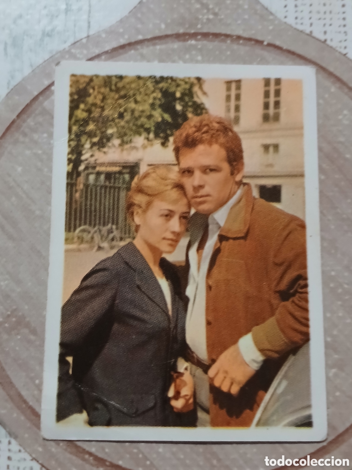 Coleccionismo Cromos antiguos: Cromo Cigarrillos Cumbre n&deg;176 Renato Salvatori y Annie Girardot -Estrellas del cine y de la canci&oacute;n