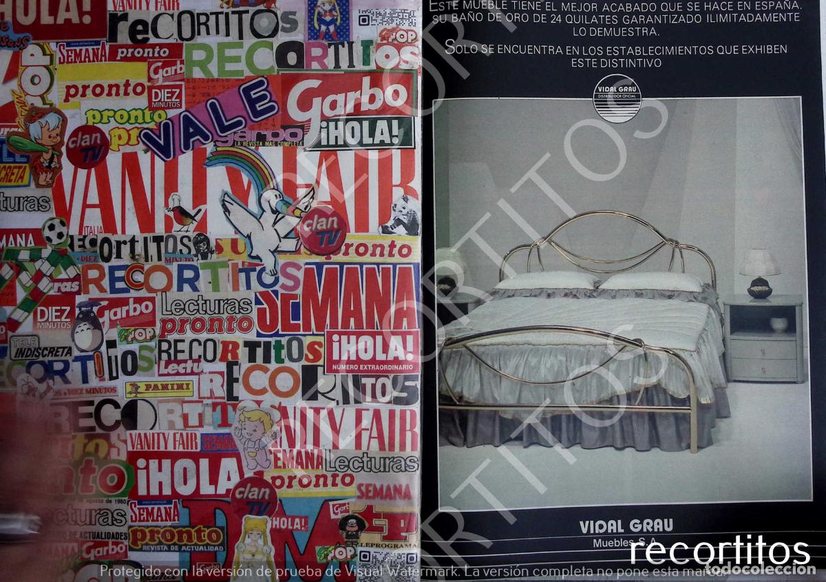 Coleccionismo Cromos antiguos: VIDAL GRAU MUEBLES CAMAS ANUNCIO PUBLICIDAD