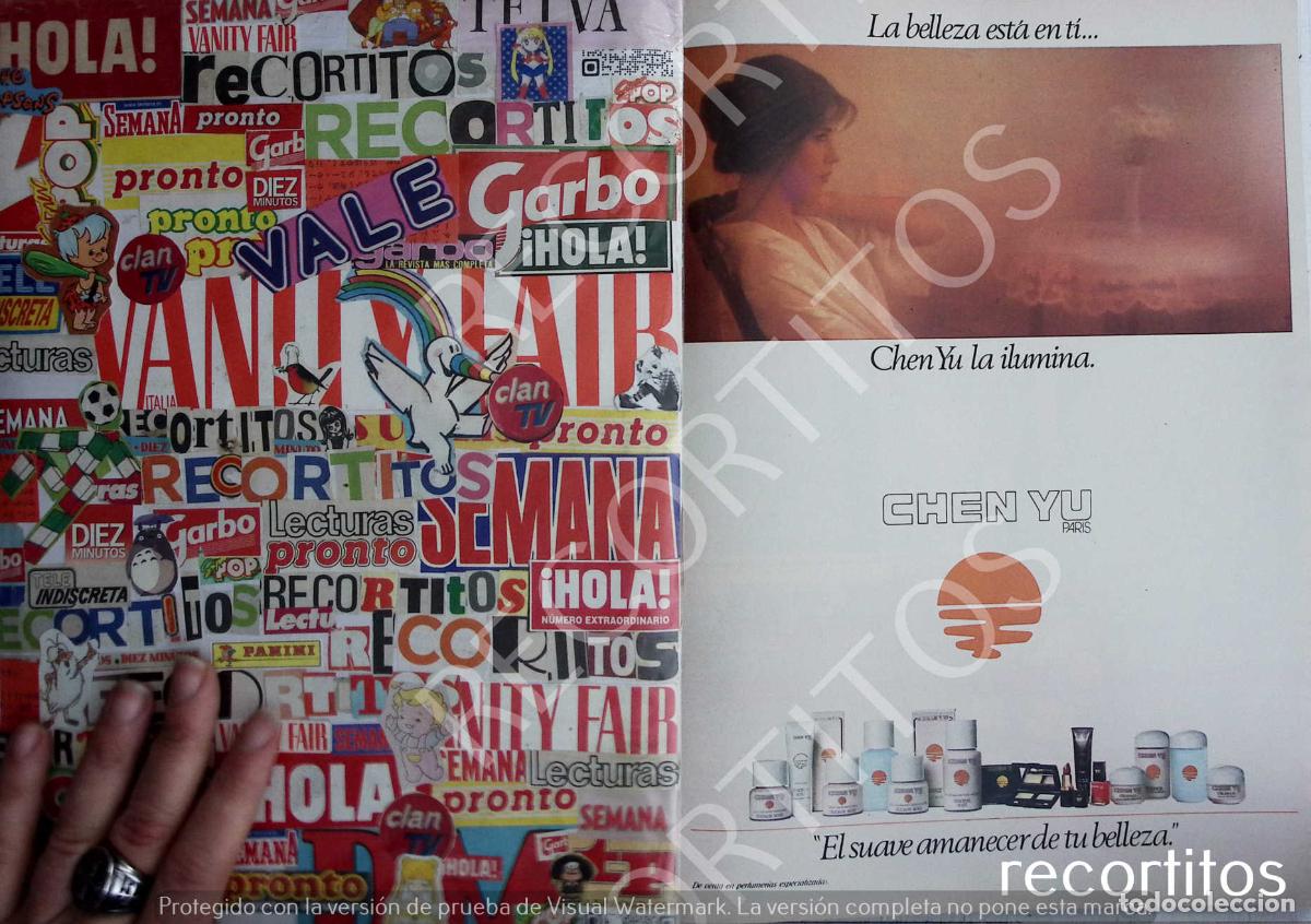 Coleccionismo Cromos antiguos: CHEN YU TEINT TENDRE ANUNCIO PUBLICIDAD