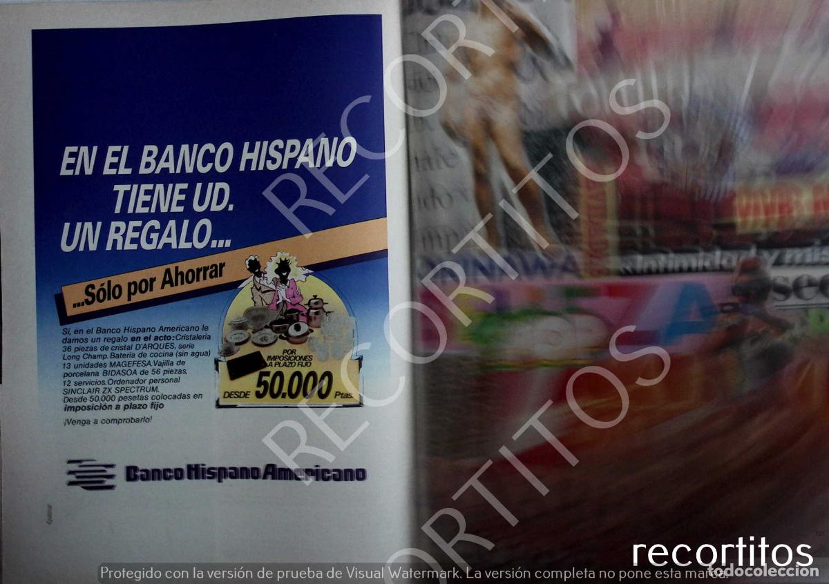 Coleccionismo Cromos antiguos: BANCO HISPANO AMERICANO ANUNCIO PUBLICIDAD
