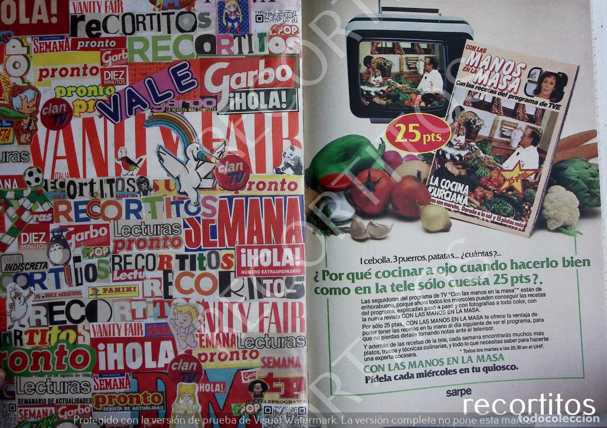 Coleccionismo Cromos antiguos: ELENA SANTONJA CON LAS MANOS EN LA MASA