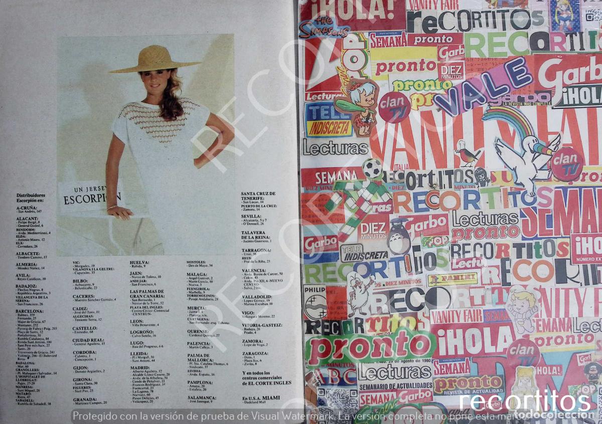 Coleccionismo Cromos antiguos: ESCORPION MODA ANUNCIO PUBLICIDAD JERSEY