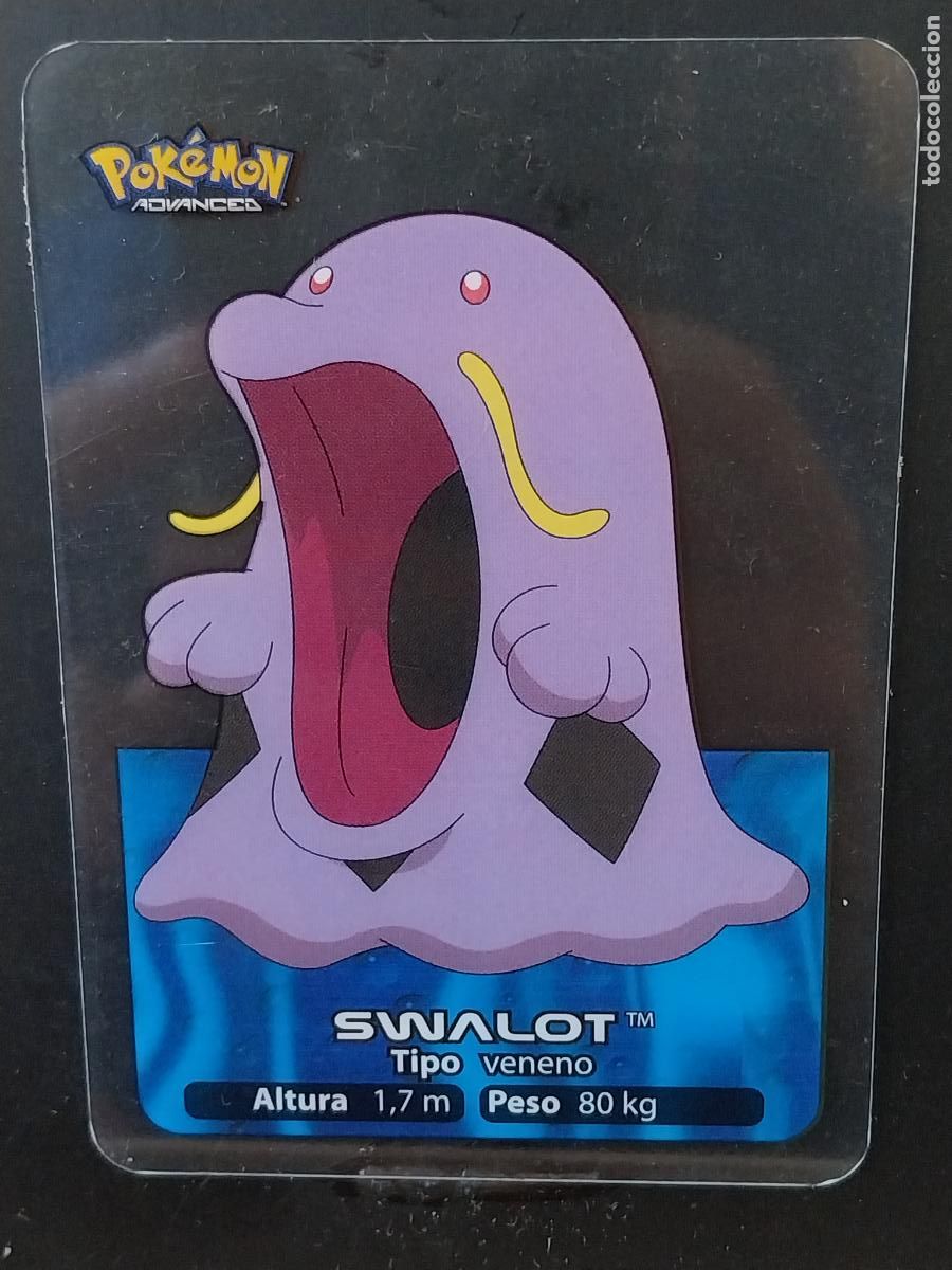 Coleccionismo Cromos antiguos: POKEMON LAMINCARDS EDIBAS MC CROMO 077 SWALOT A&Ntilde;O 2006 JUGADA ORIGINAL