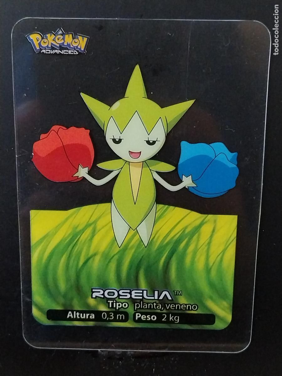 Coleccionismo Cromos antiguos: POKEMON LAMINCARDS EDIBAS MC CROMO 075 ROSELIA A&Ntilde;O 2005 JUGADA ORIGINAL