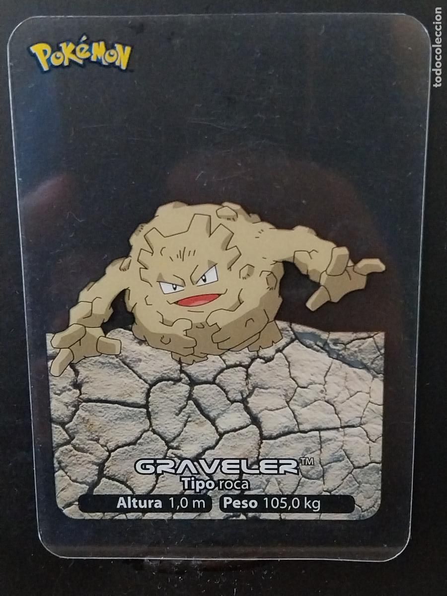 Coleccionismo Cromos antiguos: POKEMON LAMINCARDS EDIBAS MC CROMO 075 GRAVELER A&Ntilde;O 2005 JUGADA ORIGINAL
