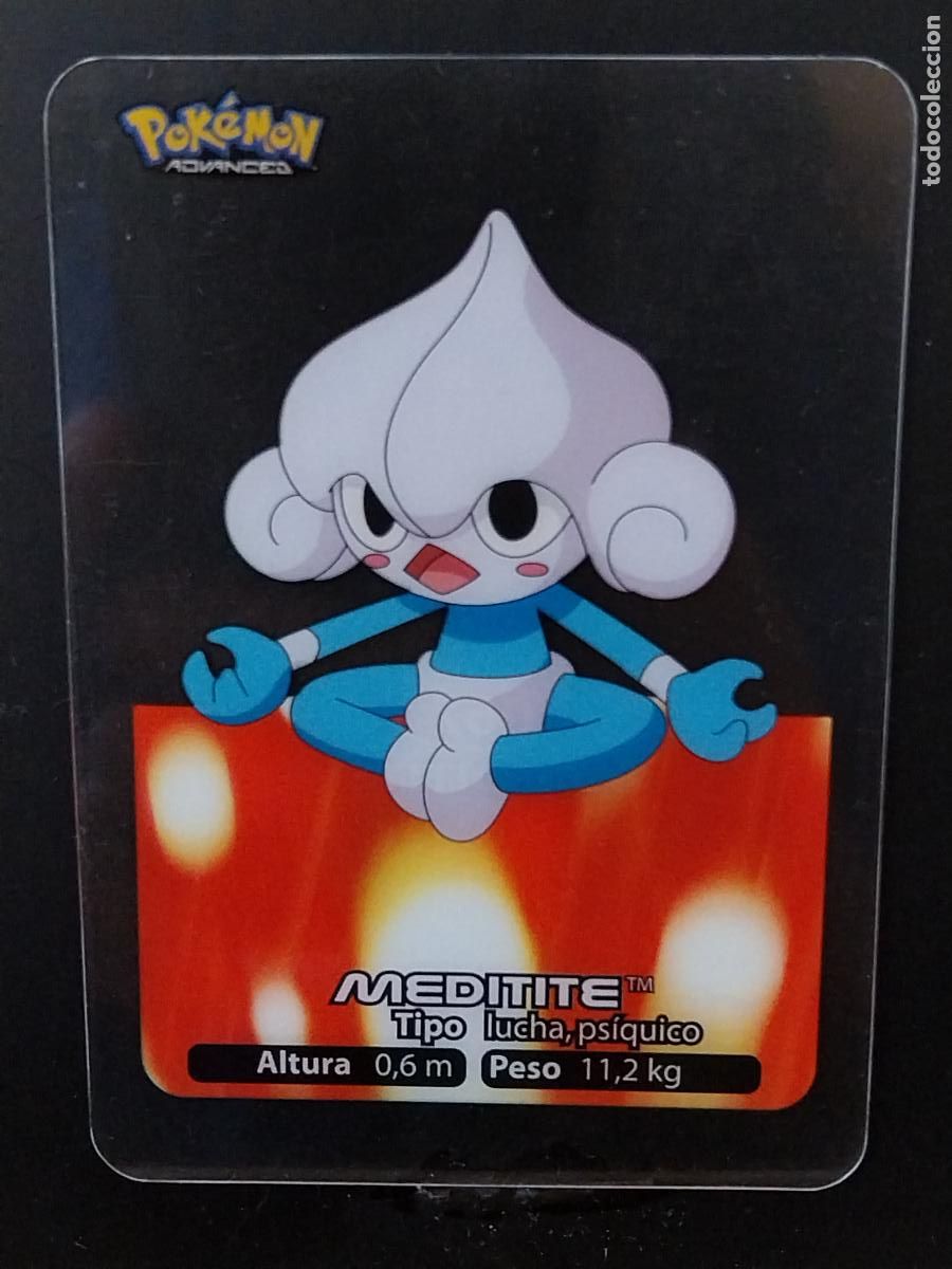 Coleccionismo Cromos antiguos: POKEMON LAMINCARDS EDIBAS MC CROMO 067 MEDITITE A&Ntilde;O 2005 JUGADA ORIGINAL