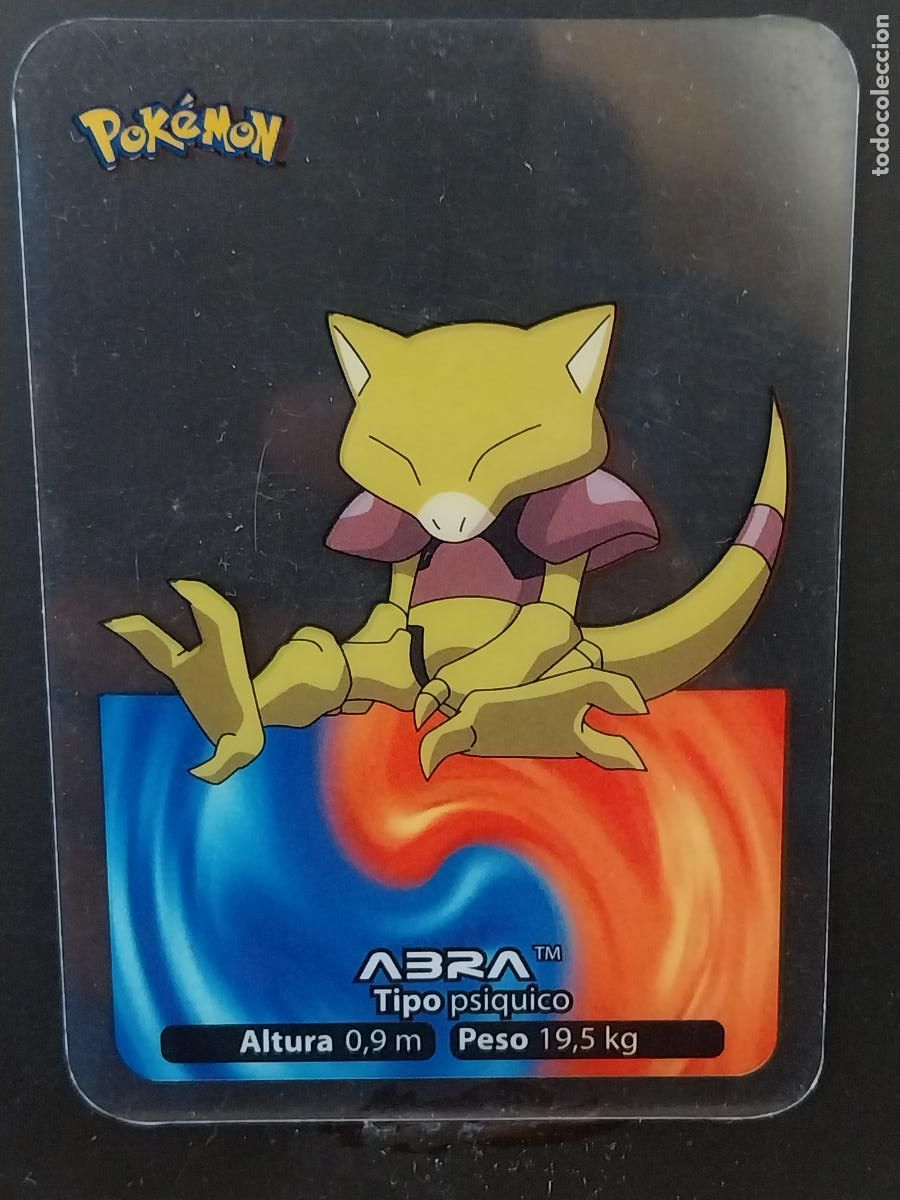 Coleccionismo Cromos antiguos: POKEMON LAMINCARDS EDIBAS MC CROMO 063 ABRA A&Ntilde;O 2005 JUGADA ORIGINAL