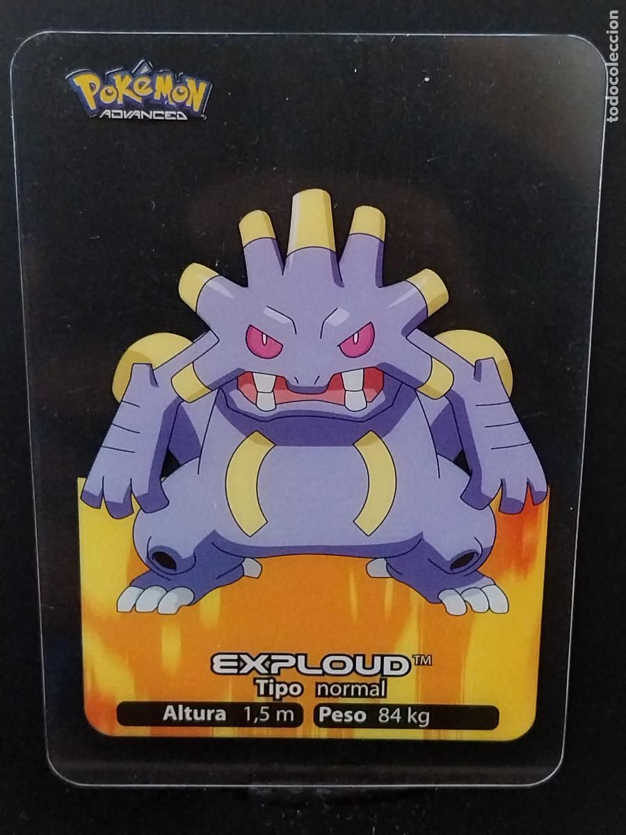 Coleccionismo Cromos antiguos: POKEMON LAMINCARDS EDIBAS MC CROMO 053 EXPLOUD A&Ntilde;O 2005 JUGADA ORIGINAL