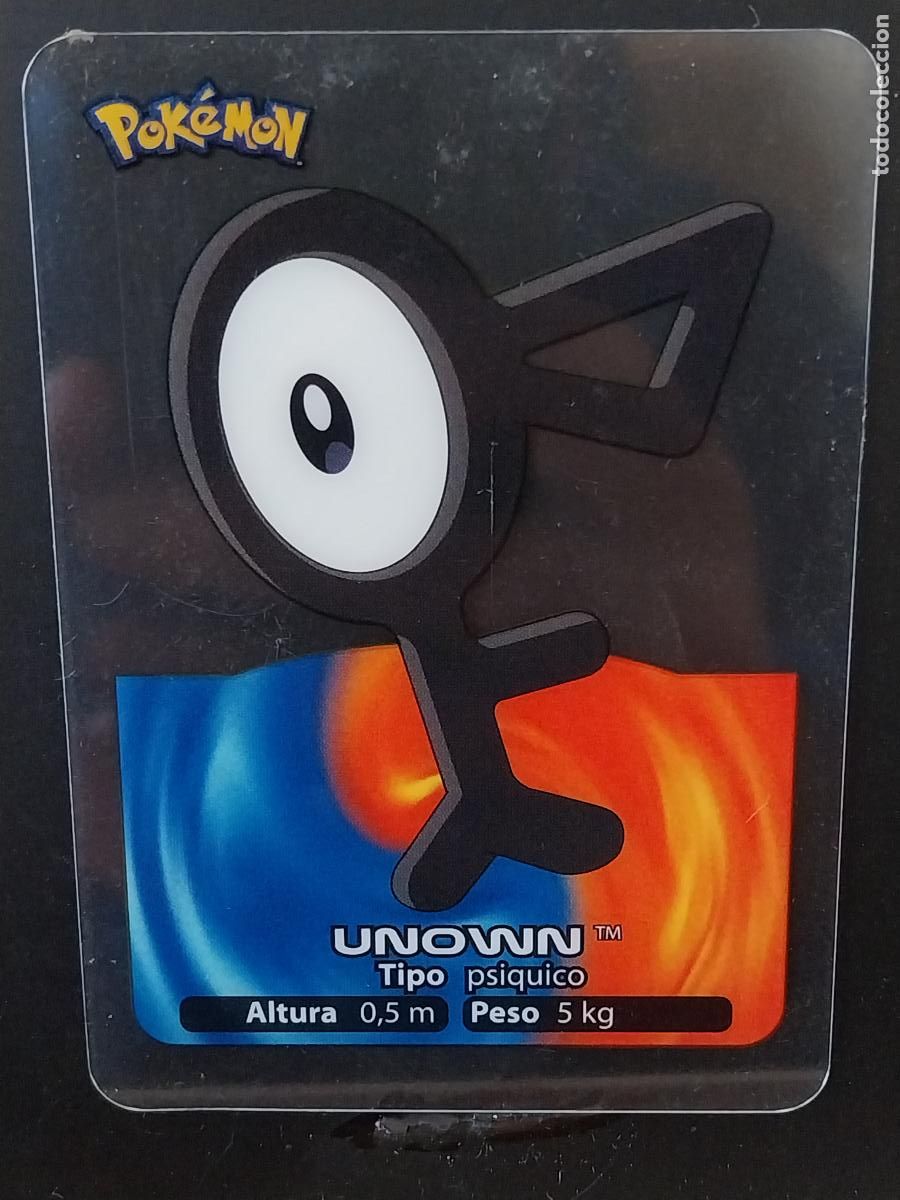 Coleccionismo Cromos antiguos: POKEMON LAMINCARDS EDIBAS MC CROMO 047 UNOWN A&Ntilde;O 2006 JUGADA ORIGINAL