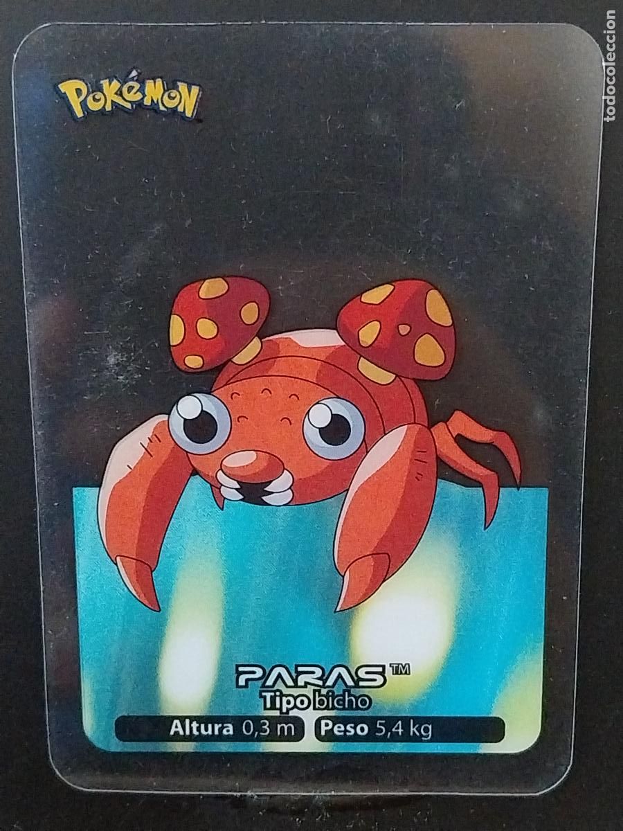 Coleccionismo Cromos antiguos: POKEMON LAMINCARDS EDIBAS MC CROMO 046 PARAS A&Ntilde;O 2005 JUGADA ORIGINAL