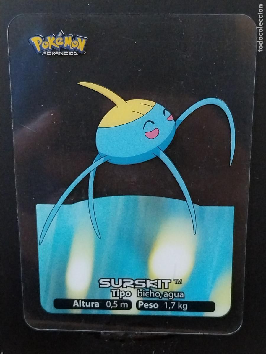 Coleccionismo Cromos antiguos: POKEMON LAMINCARDS EDIBAS MC CROMO 041 SURSKIT A&Ntilde;O 2005 JUGADA ORIGINAL