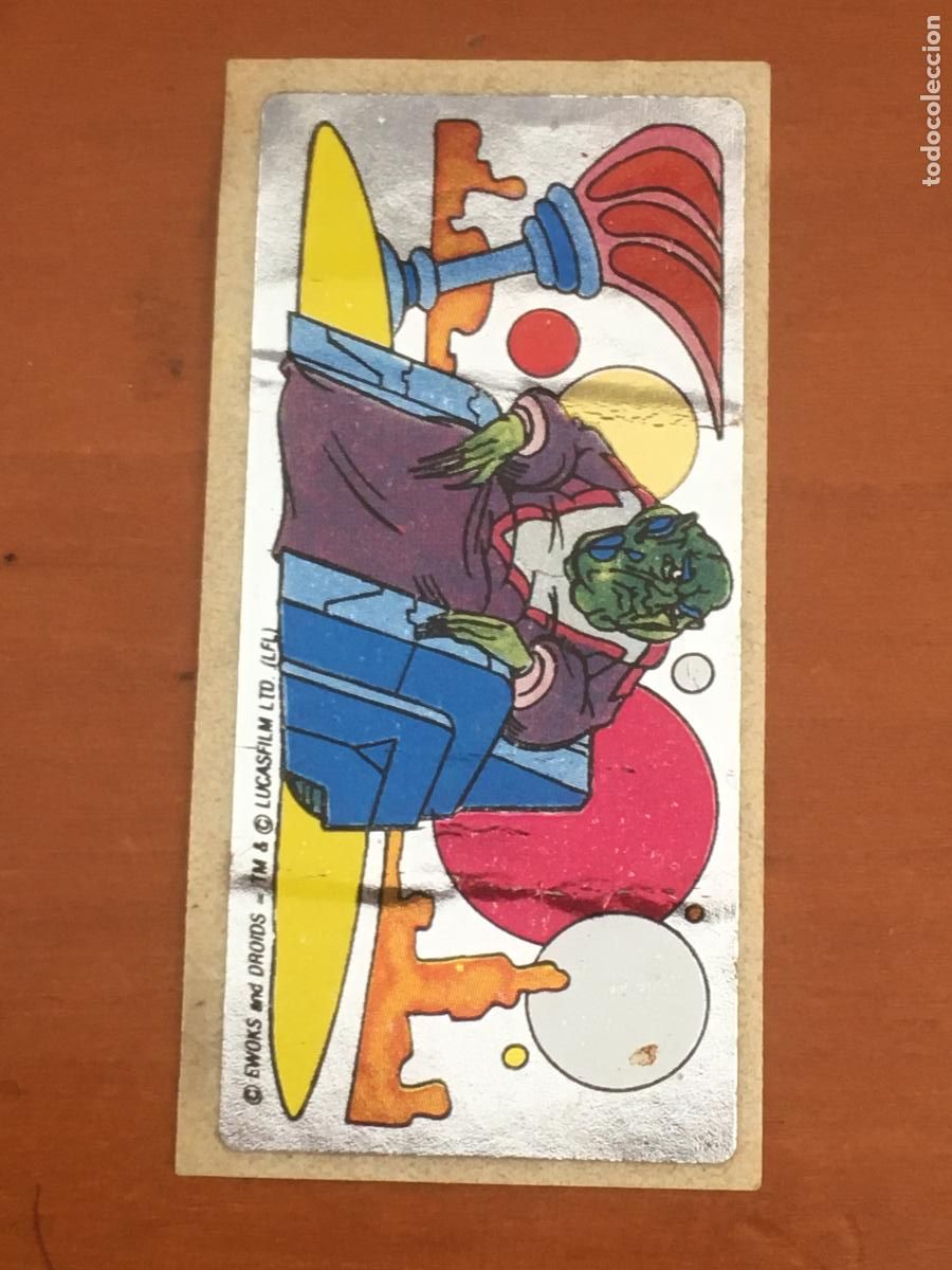 Coleccionismo Cromos antiguos: ewoks star wars guerra galaxias cromo chicle nunca pegado